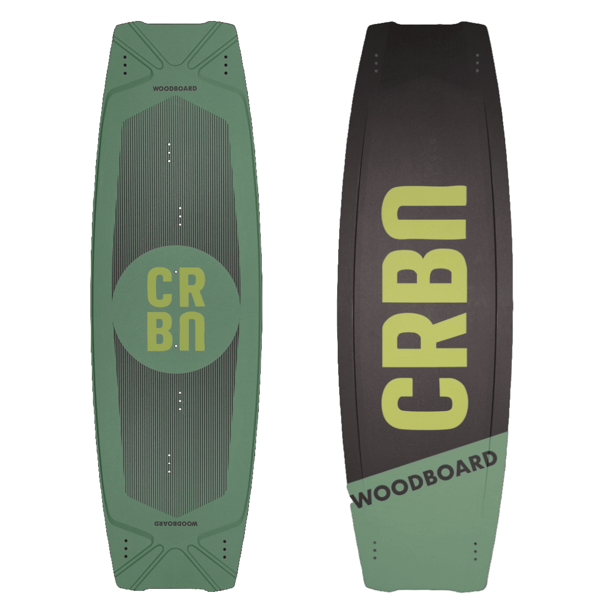 Woodboard CRBN Kiteboard - bottom
