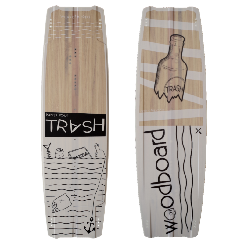 Woodboard Trash Freestyle Wakestyle Kiteboard